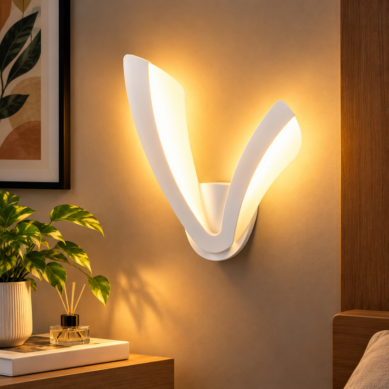 Acrylic LED Modern V-shape Wall Light