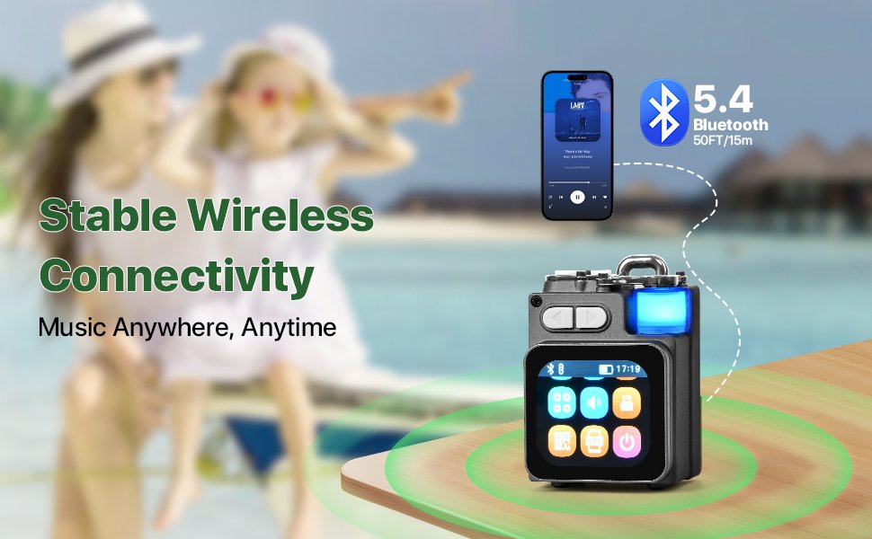 Smart Wireless Portable Speaker with Touchscreen - Image 2