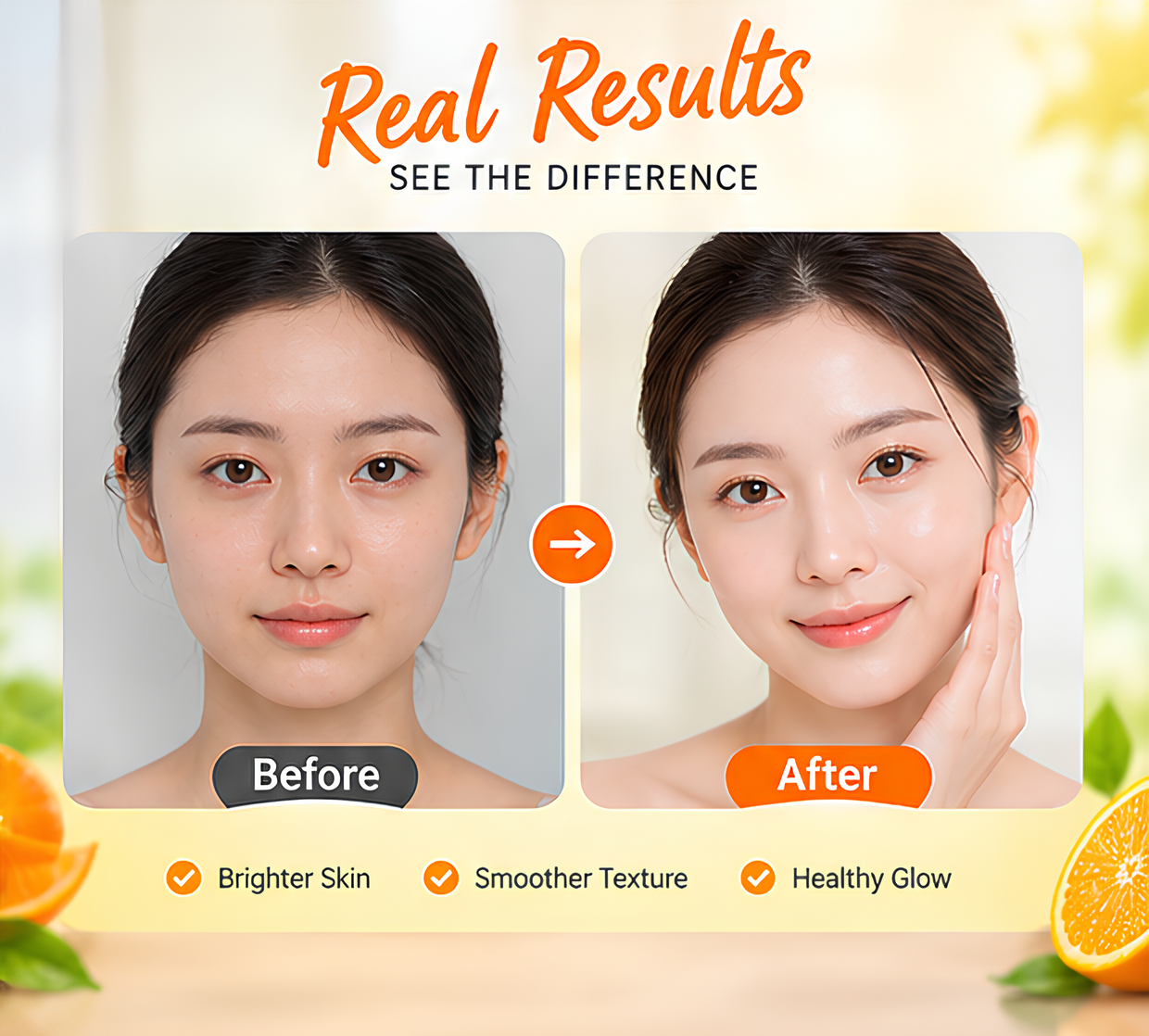 BIOAQUA Freshen Orange Vitamin C Brightening Facial Mask - Image 4
