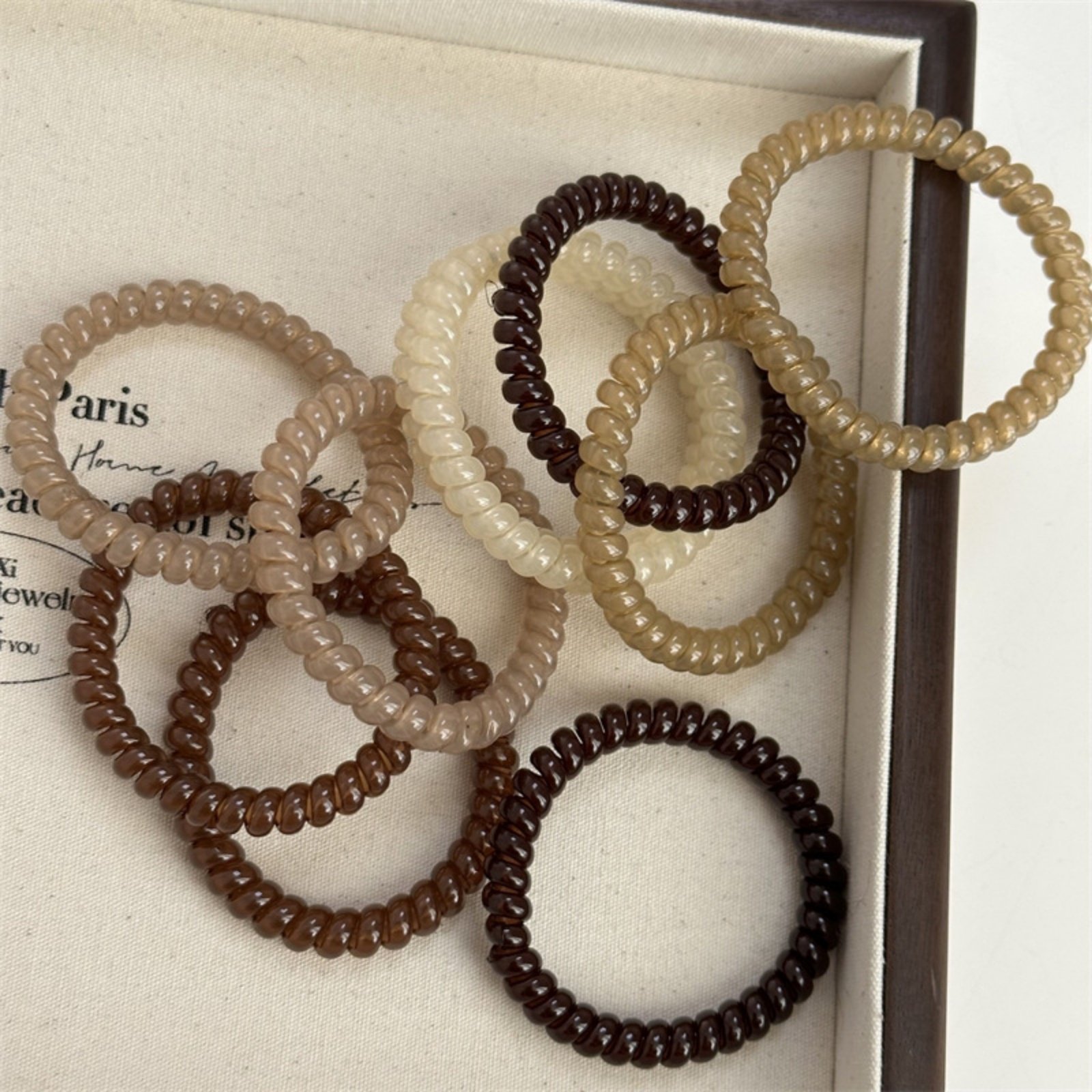 5Pcs Seamless Spiral Hair Ties - Image 2
