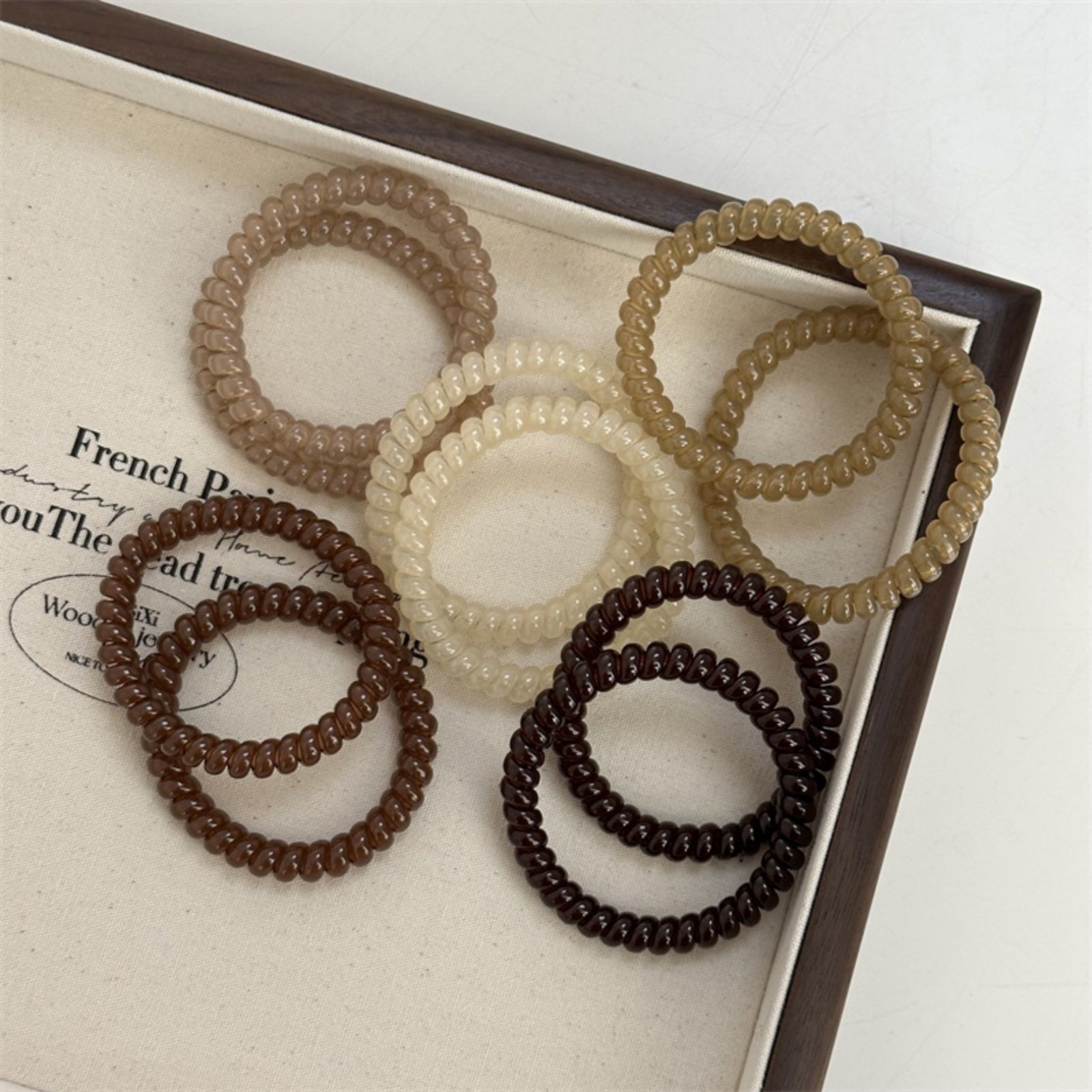 5Pcs Seamless Spiral Hair Ties