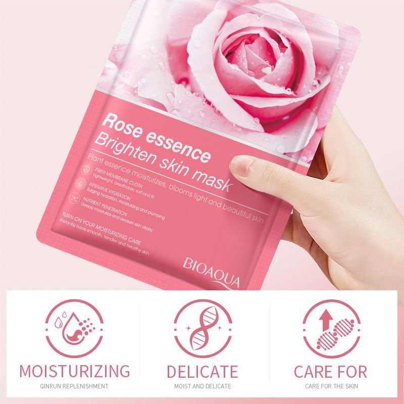 BIOAQUA Rose Essence Brightening Facial Mask - Image 2
