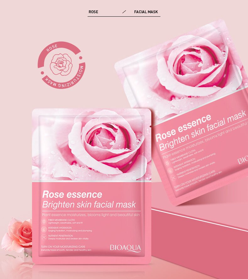 BIOAQUA Rose Essence Brightening Facial Mask