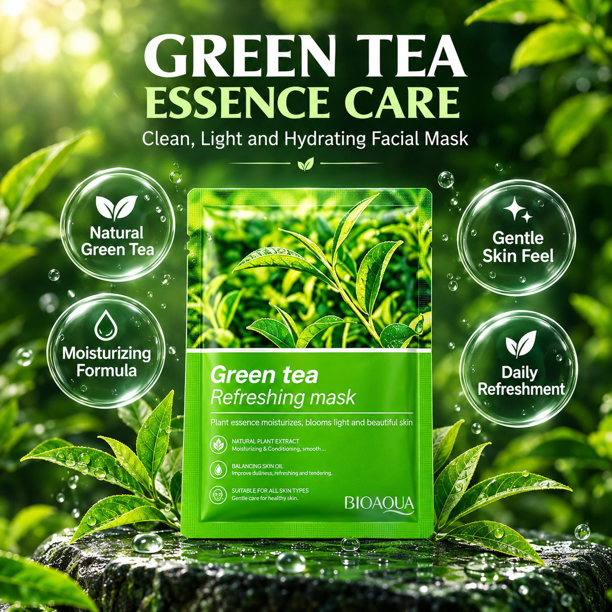 BIOAQUA Green Tea Essence Facial Mask
